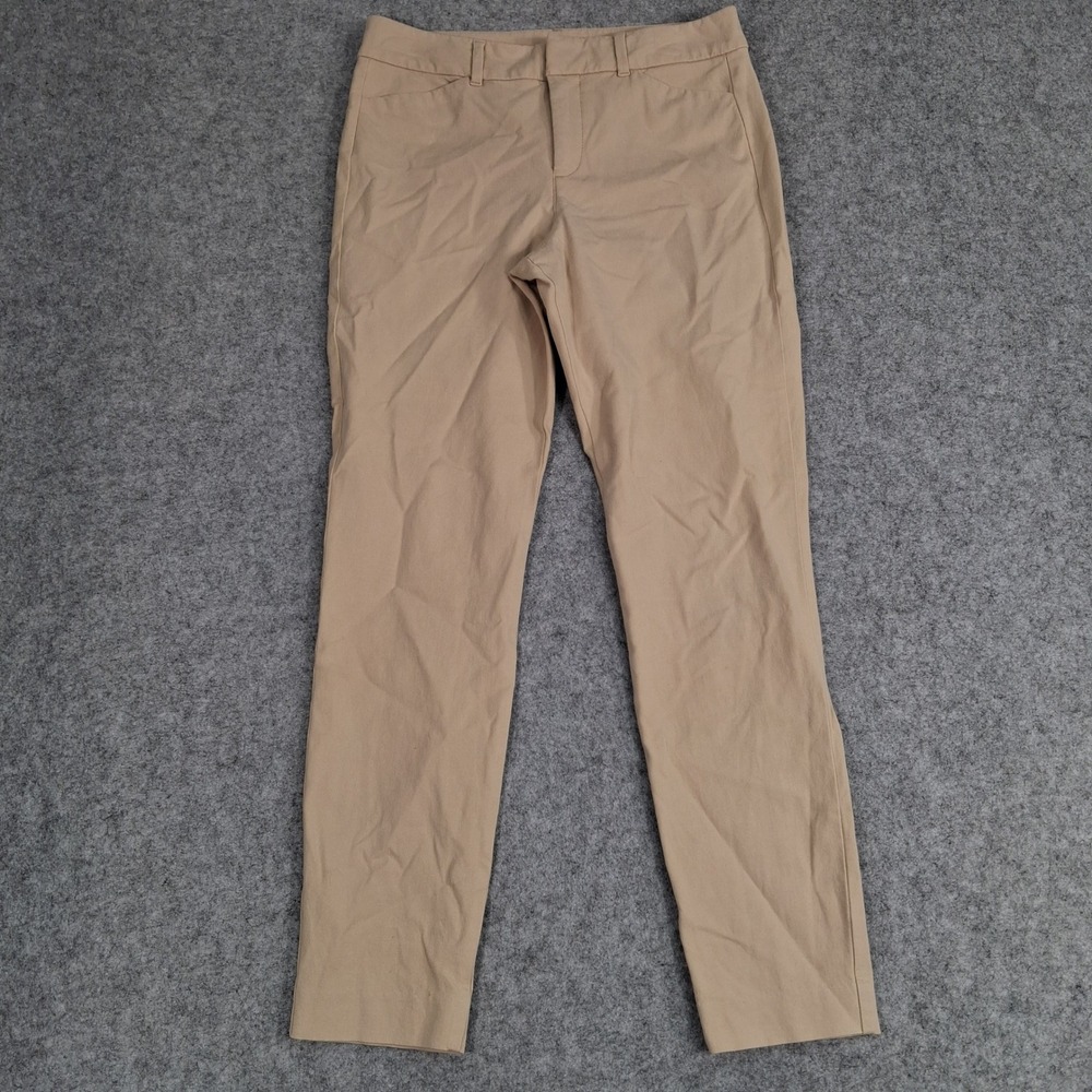 Old Navy Pixie Pants Women 4 Tan High Rise Secret-Slim‎ Pockets Chino Ankle